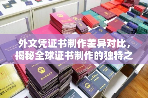 威远外文凭证书制作差异对比，揭秘全球证书制作的独特之处