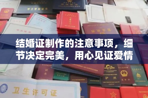 威远结婚证制作的注意事项，细节决定完美，用心见证爱情