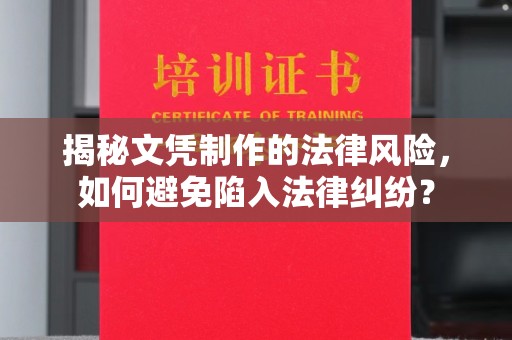 威远揭秘文凭制作的法律风险，如何避免陷入法律纠纷？
