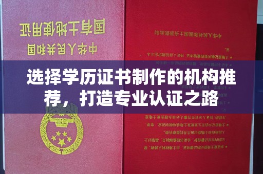 威远选择学历证书制作的机构推荐，打造专业认证之路