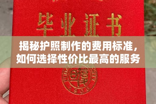 威远揭秘护照制作的费用标准，如何选择性价比最高的服务？